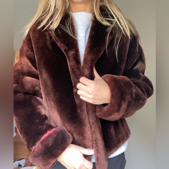 Foley’s Houston genuine red/brown fur mink coat - Picture 4 of 14